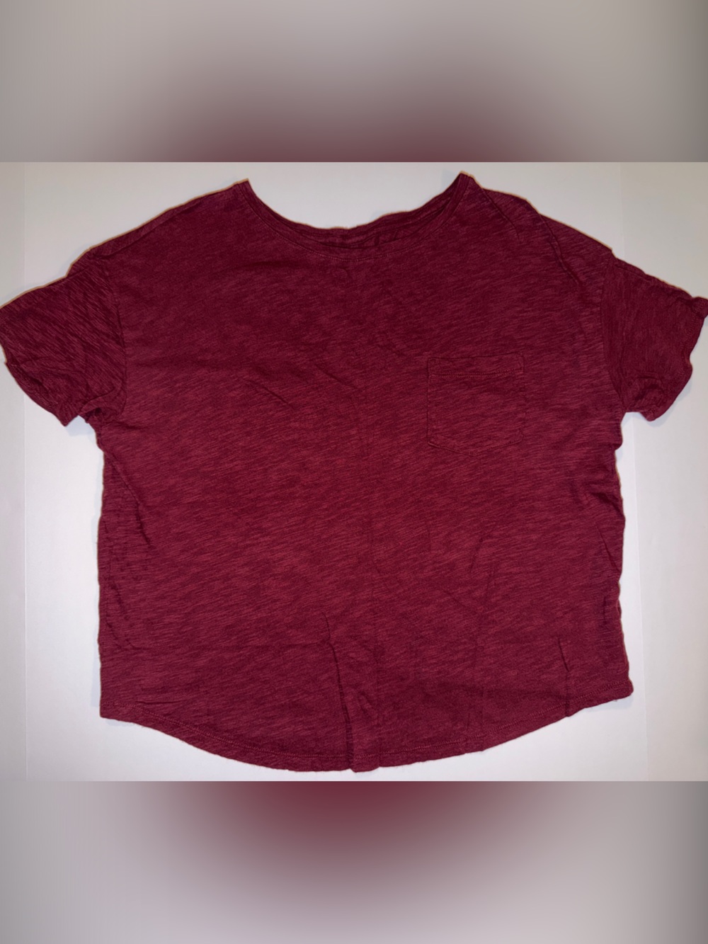 Women's Short-Sleeve Pocket Tee - Burgundy - Old Navy The Easy Tee
